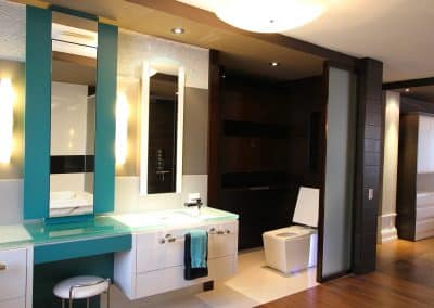 Rénovation d’une résidence à Québec / Rénovation de la salle de bain / Plans et devis de la vanité double de la salle de bain